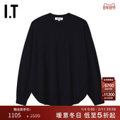 复古质感纯色薄毛衣270161XP 新款 日本ENFÖLD女装 圆领针织衫