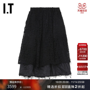 CDG GARCONS女装 COMME GARCONS 蕾丝叠层半身裙 DES