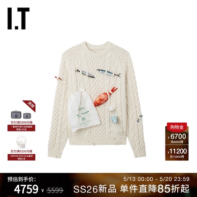 ITdoublet宽松圆领针织衫