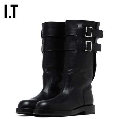 ITAnnDemeulemeester高筒皮靴