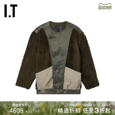 ITR13宽松长毛绒夹克时髦潮酷