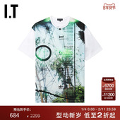 CDG T恤时尚 COMME GARCONS 宽松短袖 des HOMME男装 艺术感印花