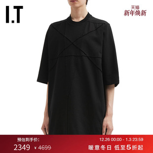 T恤新款 半袖 中长款 随性潮流宽松纯色上衣RIGET2MP DRKSHDW男装