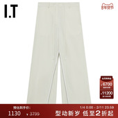 HELMUT 饰长裤 LANG女装 裤 时髦酷感拉链装 阔腿西装 新款 4H0208XN