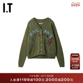 Story mfg.女装 杂色针织开衫 新款 童趣文艺风毛衣外套COTGBAXQ