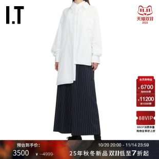 des COMME GARCONS女不对称叠层假两件衬衫 新款 设计感 时尚 CDG