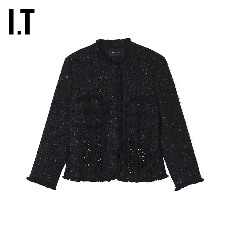 ITSimoneRocha无领花呢夹克