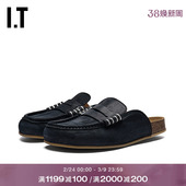 包头穆勒鞋 Anderson女款 新款 复古质感露跟拖鞋 0084XQ 勃肯鞋