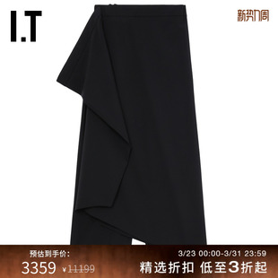 裤 西装 裙裤 新款 WA0909XO 摩登气场叠层拼接阔腿裤 ALAINPAUL女装