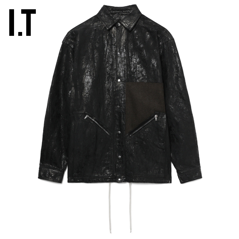 ITRickOwens翻领牛仔夹克