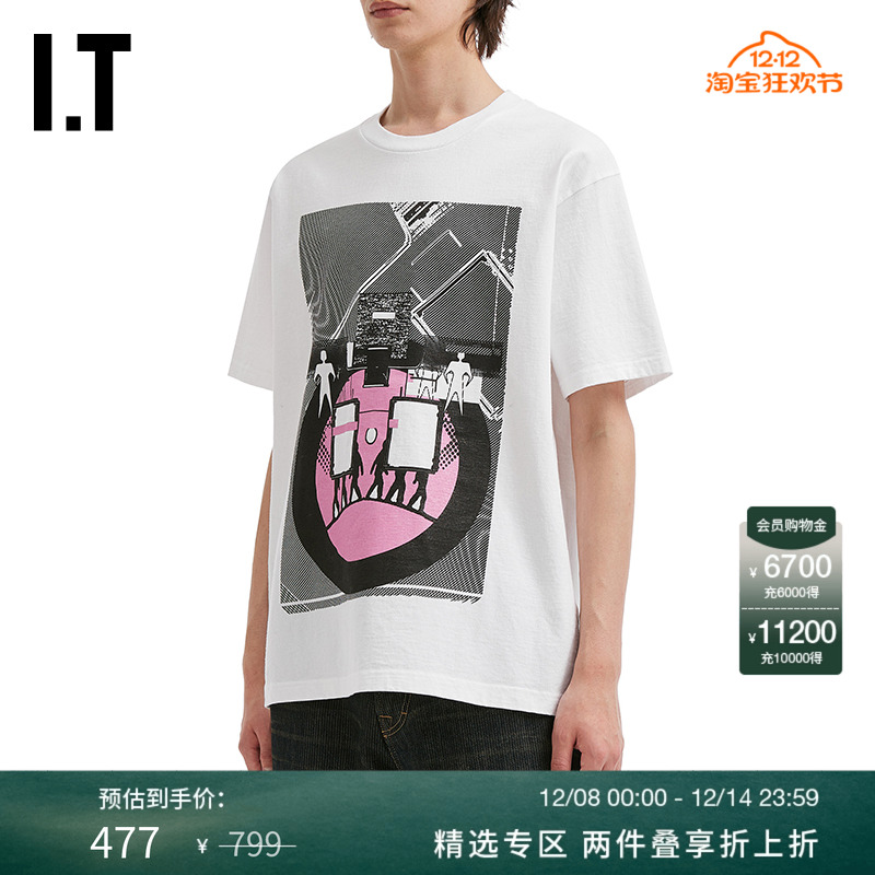 ITC.E宽松短袖T恤潮流酷感