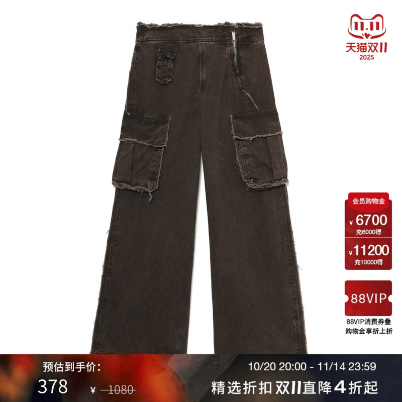 ITGROUNDZERO阔腿裤工装裤