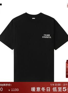 IT SEQUEL男装圆领短袖T恤新款简约基础款字母印花半袖SSST03MP