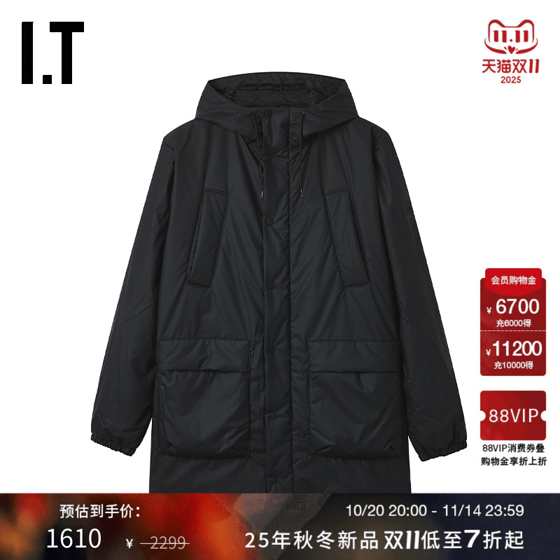 ITRAINS宽松连帽拉链夹克