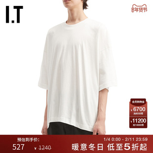 IT STUDIO NICHOLSON男装宽松短袖T恤新款简约基础款半袖PIUW25MP