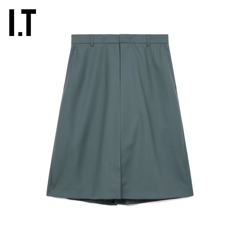 IT AMI男装中长款宽松半身裙新款复古摩登纯色A字西装裙O50053MN,男装,其他民族服装,淘宝优惠券,粉丝福利购,淘宝优惠卷