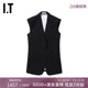 HELMUT 马甲新款 LANG女装 西装 时髦干练排扣背心1H1110XM 中长款