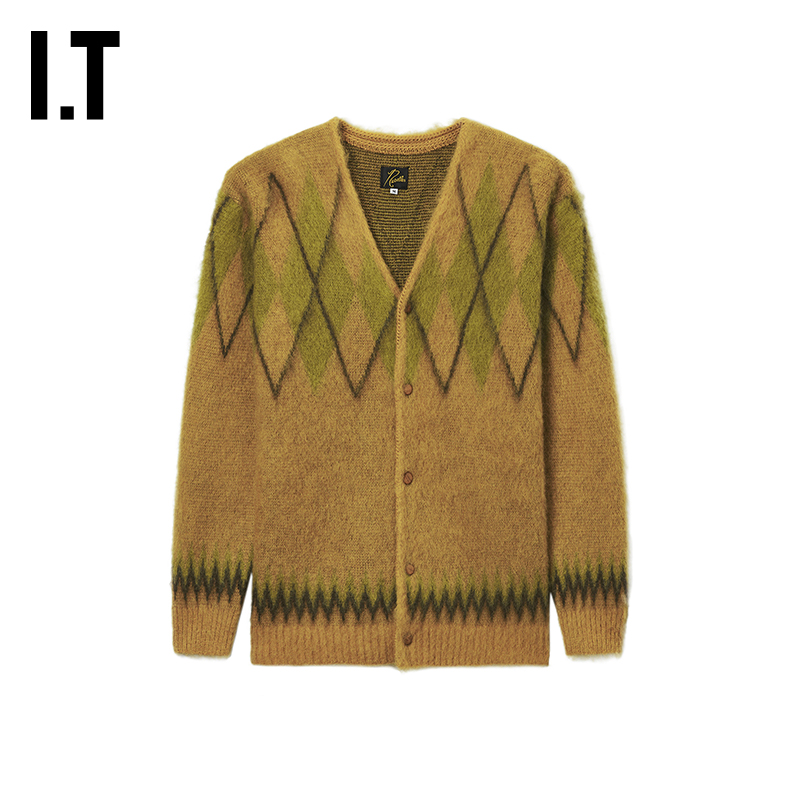 ITNEEDLESV领毛绒针织开衫