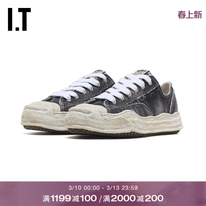 IT Mihara Yasuhiro男款做旧运动鞋新款复古潮流磨白休闲鞋731BLM
