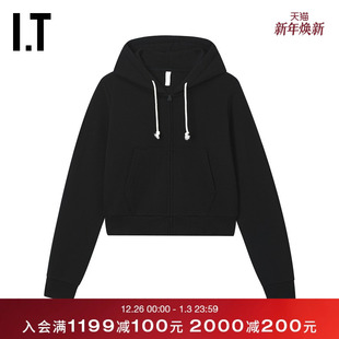 连帽拉链卫衣新款 LOVE女装 活力日常休闲外搭G3000XUO WITTH