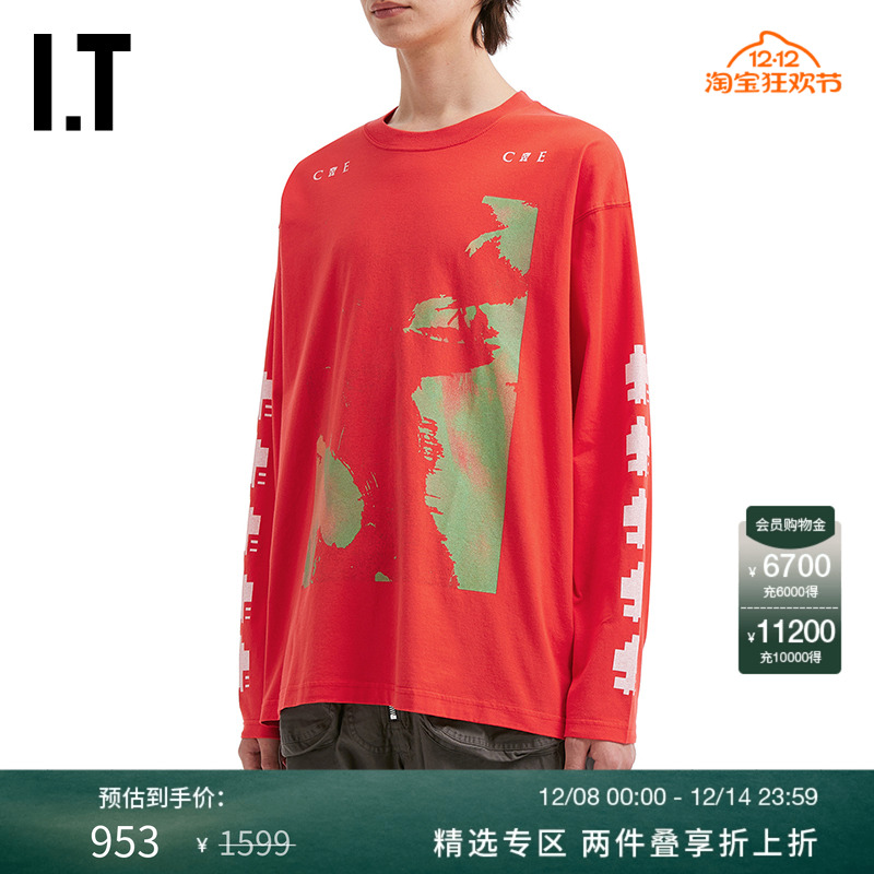 ITC.E圆领长袖T恤潮酷有型