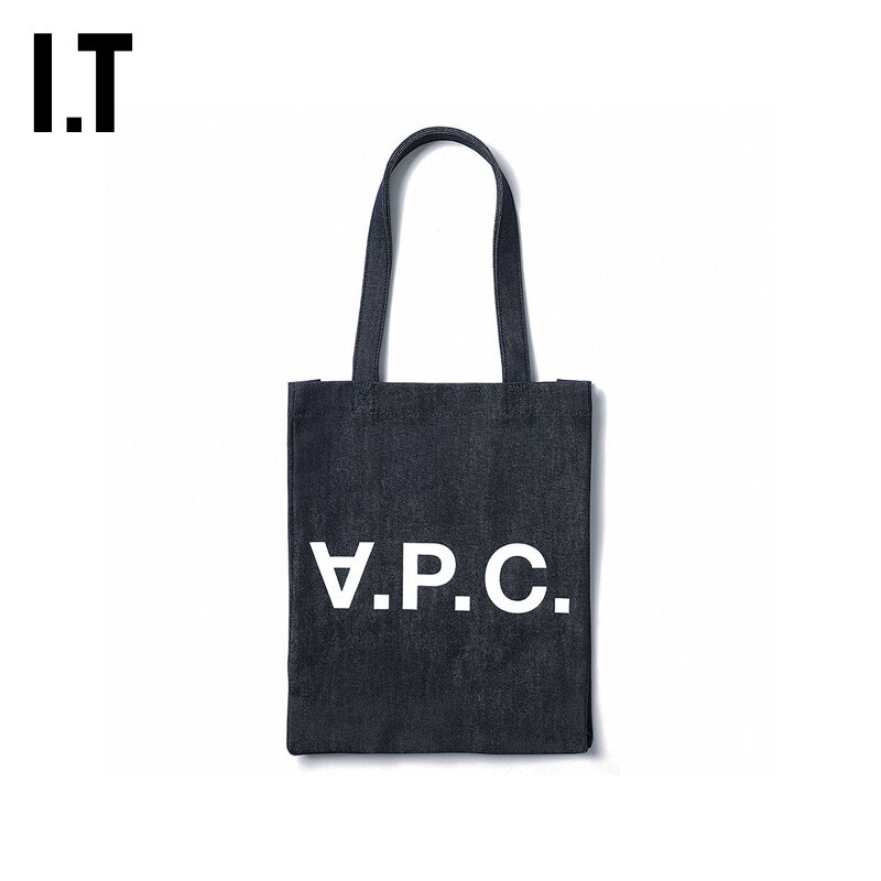 it a.p.c.女装单肩包手提包休闲潮流简约牛仔logo印花61445xe