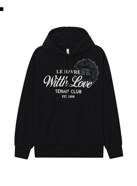 IT WITTH LOVE男装连帽卫衣新款美式学院风连帽衫上衣C3503XWP