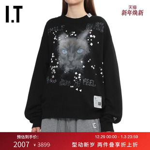 圆领卫衣新款 Yasuhiro女装 复古趣味宽松上衣5PO732XP Mihara