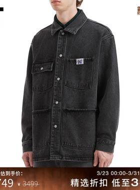 IT NEEDLES男装翻领牛仔夹克新款复古有型水洗工装外套RW2135MP