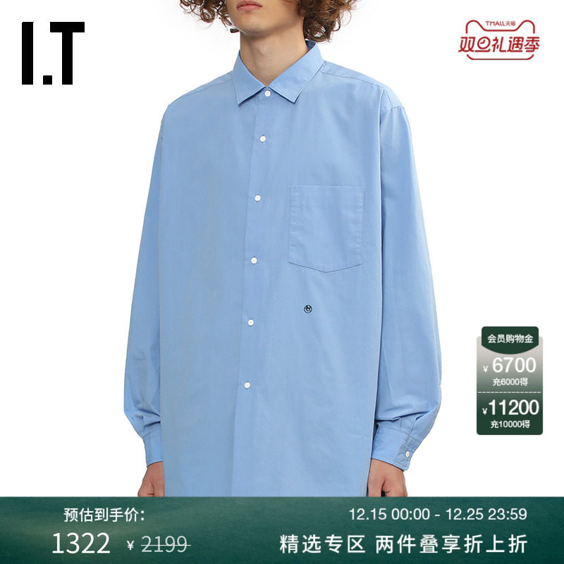 ITnanamica中长款长袖衬衫