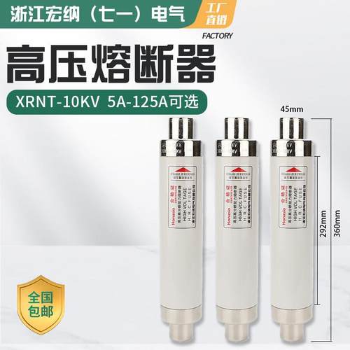 高压限流熔断器XRNT10-12KV10A20A40A50A63安80A100A箱变保险管丝