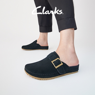 Clarks其乐女士布鲁克林系列休闲穆勒拖鞋 女鞋 勃肯鞋 包头拖鞋