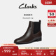 Clarks其乐Routee25 Up女鞋 秋冬英伦风光面切尔西靴短靴