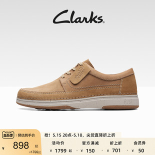 英伦风真皮革低帮鞋 舒适透气系带休闲皮鞋 春夏新品 Clarks其乐男鞋