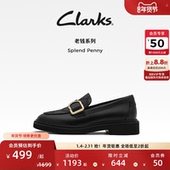 单鞋 Clarks其乐Splend 简约乐福鞋 女复古小皮鞋 Penny女鞋 秋季