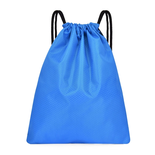 定制尼龙双肩包束口袋印logo二维码运动防水包男女小背包球鞋袋