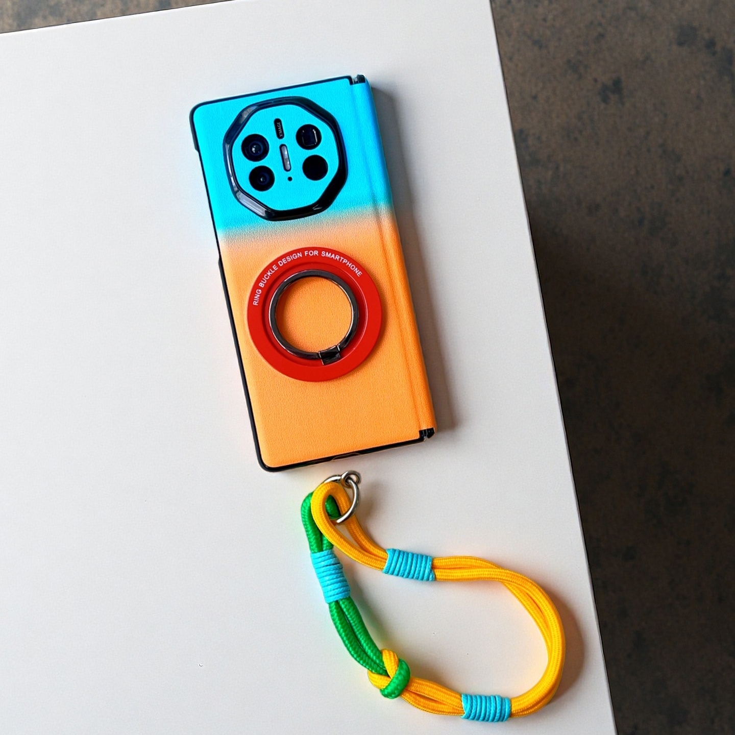 适用华为matex7手机壳双中轴上下包边高级感男女matex5挂绳链条全包铰链时尚渐变色x6典藏版磁吸支架奢华皮质