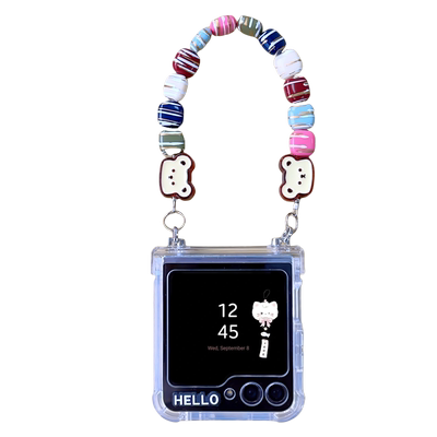 适用三星zflip6可爱透明硅胶软壳