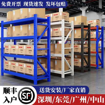 仓库仓储货架展示架家用洞洞板加厚置物架库房多层重型货物铁架子