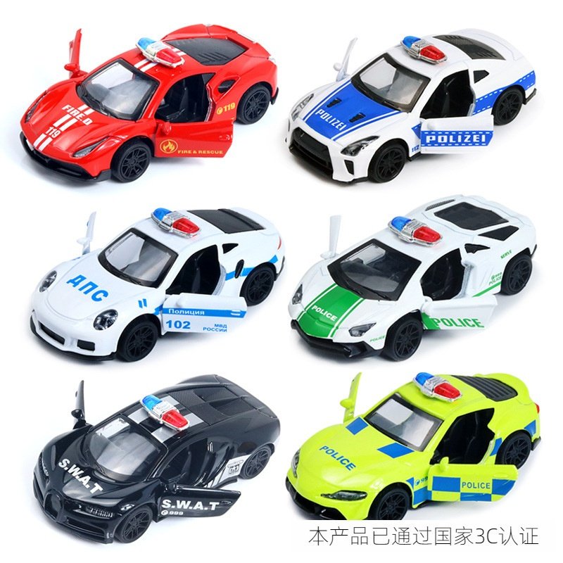 散装 1:43警车合金汽车模型儿童小汽车玩具可开门回力娃娃机摆件,玩具/童车/益智/积木/模型,合金车/玩具仿真车/收藏车模,淘宝优惠券,粉丝福利购,淘宝优惠卷