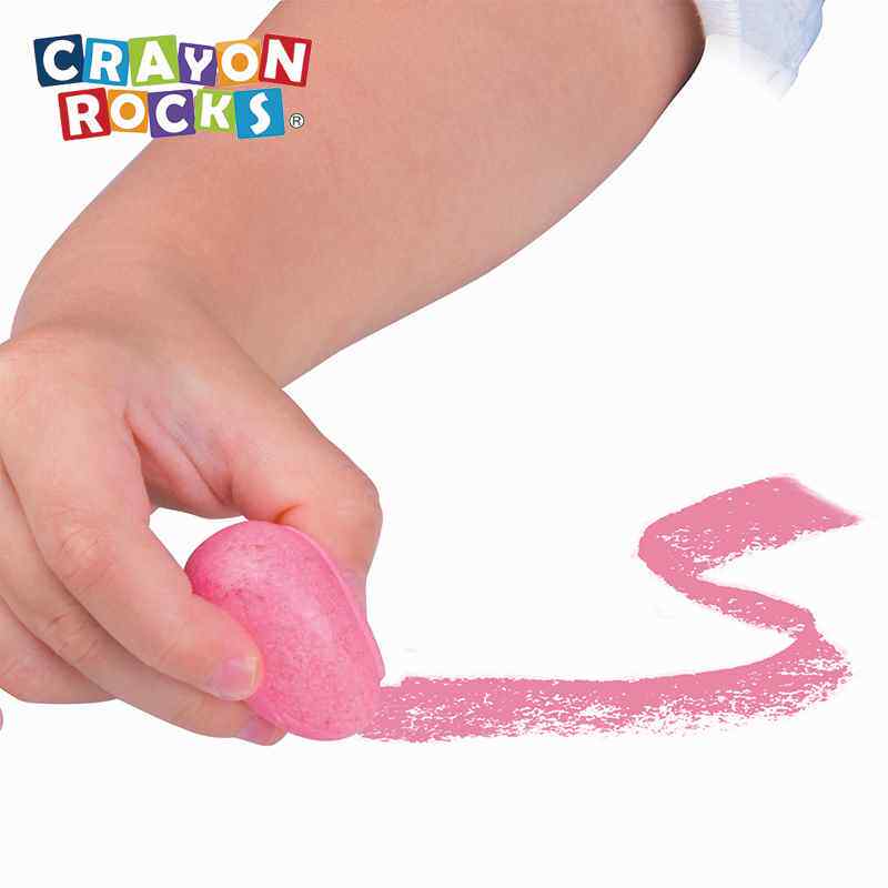 美国Crayon Rocks儿童蜡笔大豆蜡笔宝宝画笔婴幼儿涂鸦可水洗啃咬
