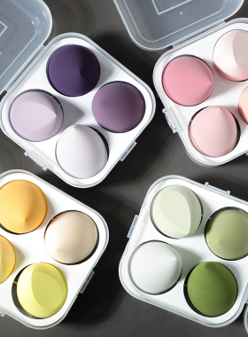 美妆蛋不吃粉超软粉扑彩妆粉底海绵化妆蛋切面球干湿两用官方旗舰