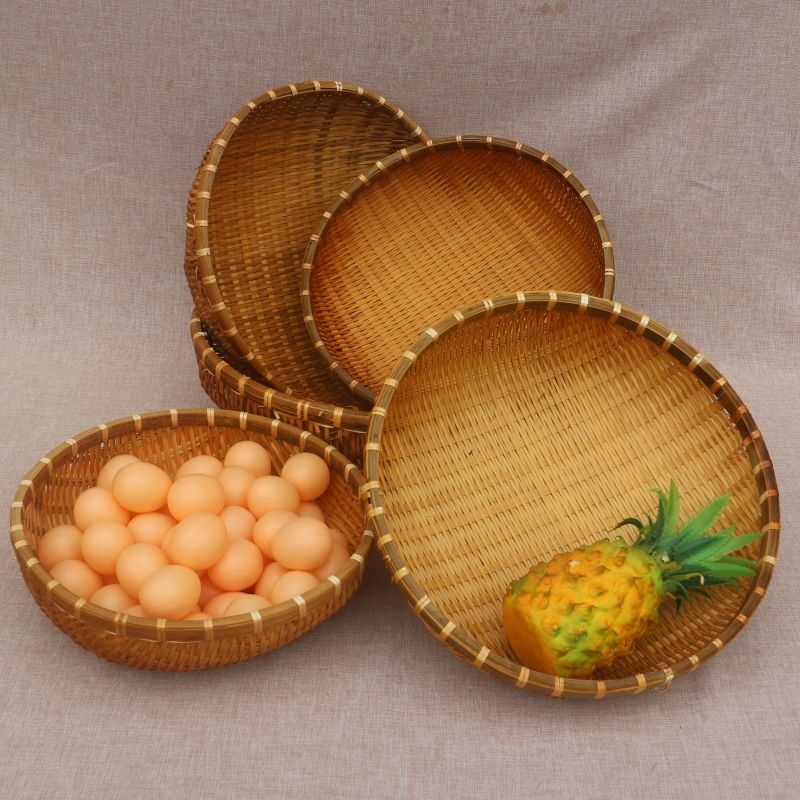 竹匾馒头筐防虫防霉竹编制品
