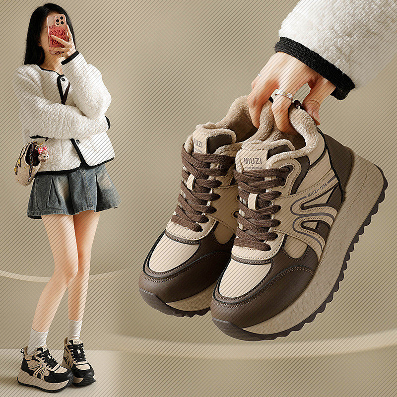 韩版加绒高帮棉鞋女冬季新款厚底保暖防滑老爹运动鞋,女鞋,棉鞋,淘宝优惠券,粉丝福利购,淘宝优惠卷
