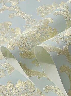 现代欧式自粘墙纸无纺加厚3D浮雕壁纸温馨卧室客厅电视背景墙贴纸