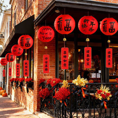 2026新年福字灯笼挂件