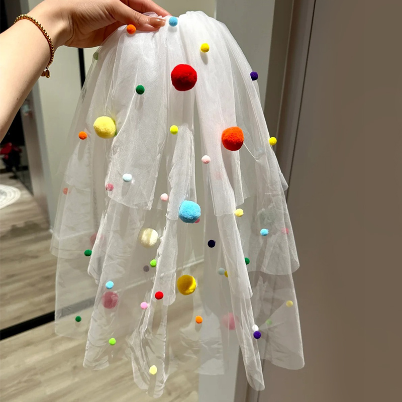 头纱领证拍照道具小物件全套