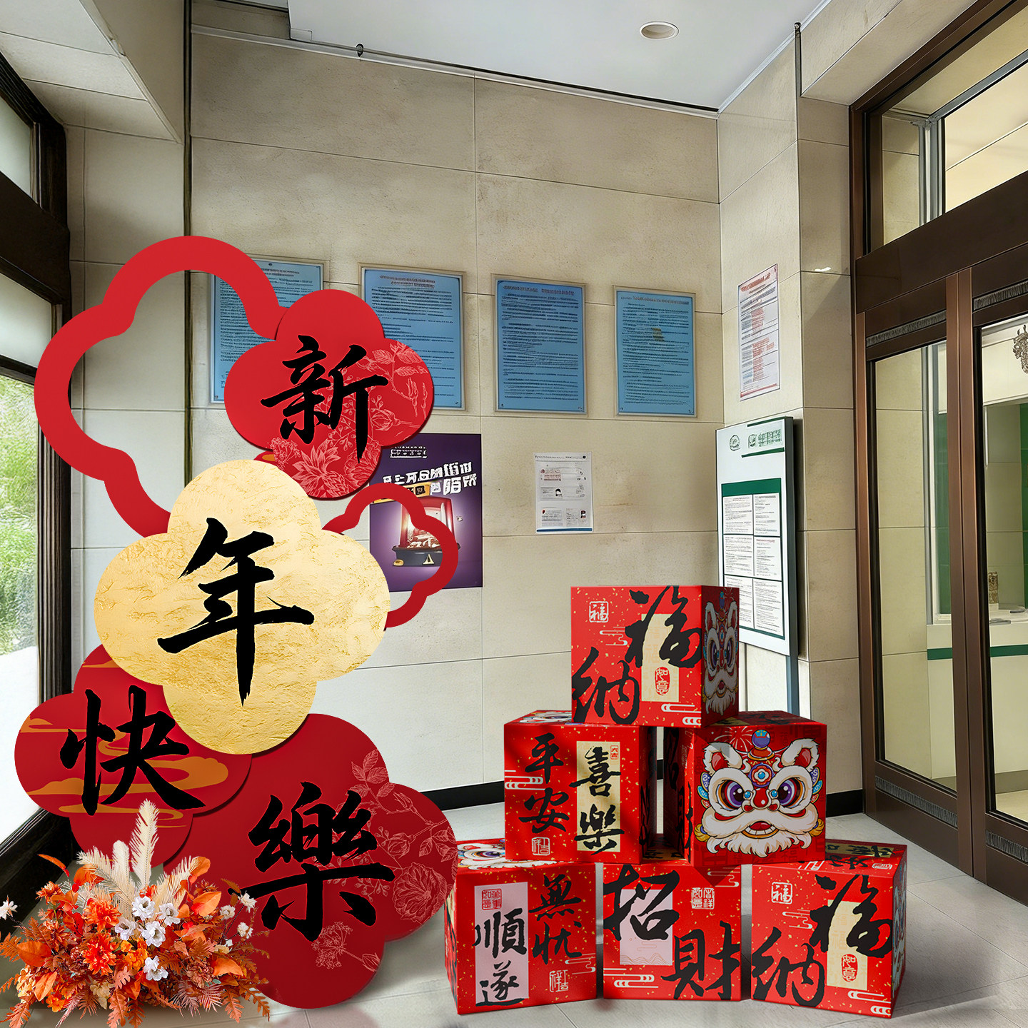 新年装饰品布置2026马年春节装饰过年店铺打卡拍照区客厅摆件道具,节庆用品/礼品,装扮布置套餐,淘宝优惠券,粉丝福利购,淘宝优惠卷