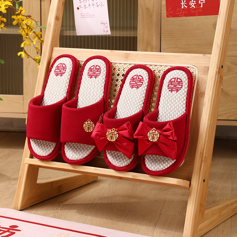 高级感拖鞋结婚喜庆红色一对夏季红拖鞋情侣轻奢陪嫁婚庆用品大全,节庆用品/礼品,创意礼盒/礼品套组,淘宝优惠券,粉丝福利购,淘宝优惠卷