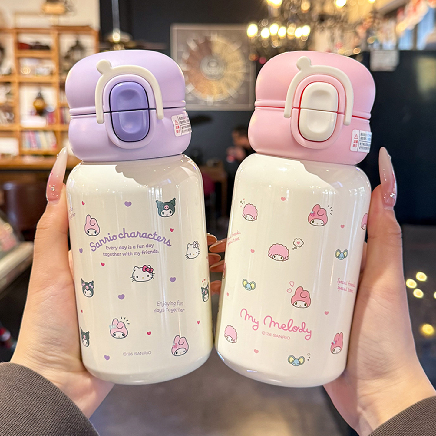 guloo三丽鸥水杯保温杯316不锈钢